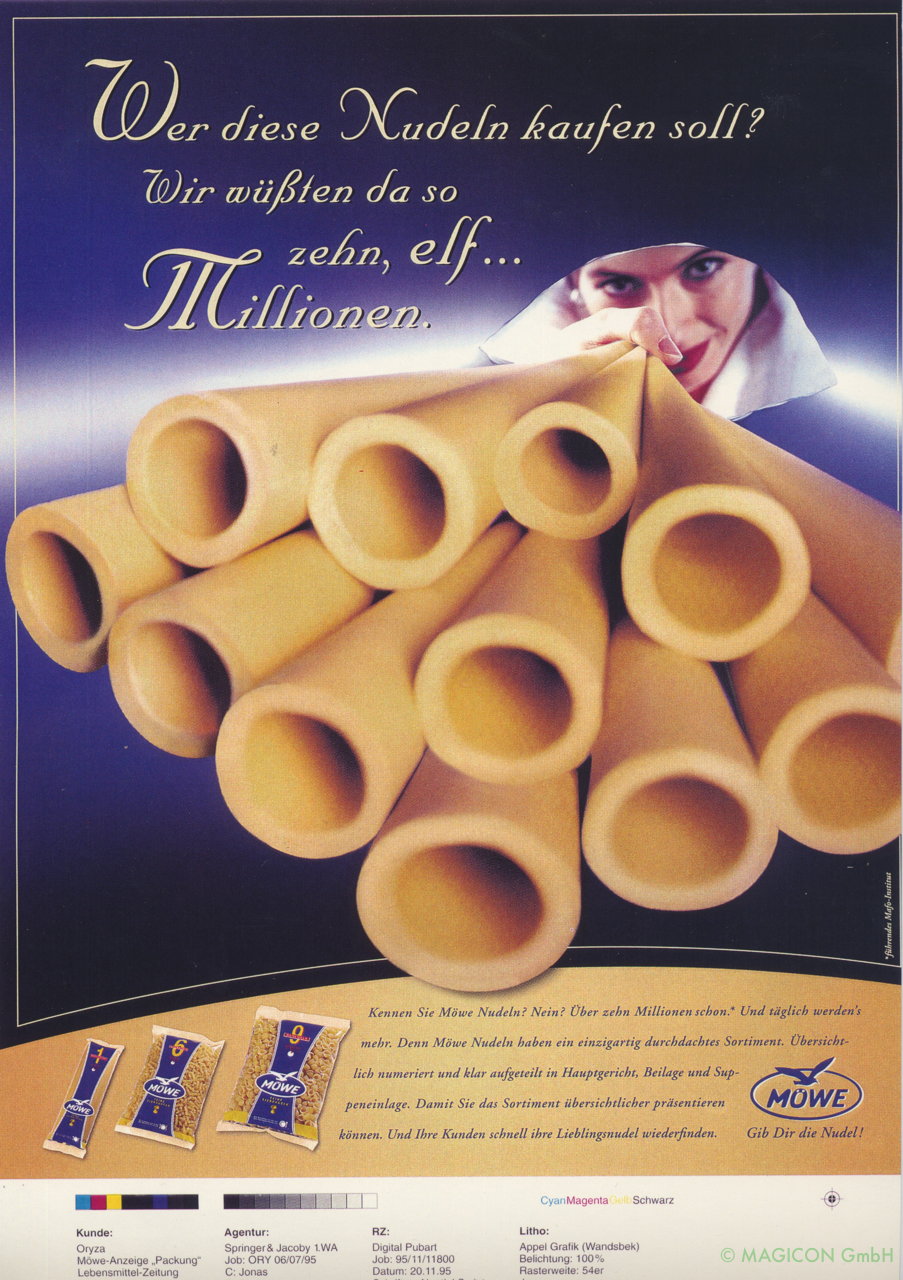 Möwe Nudeln Maccaroni