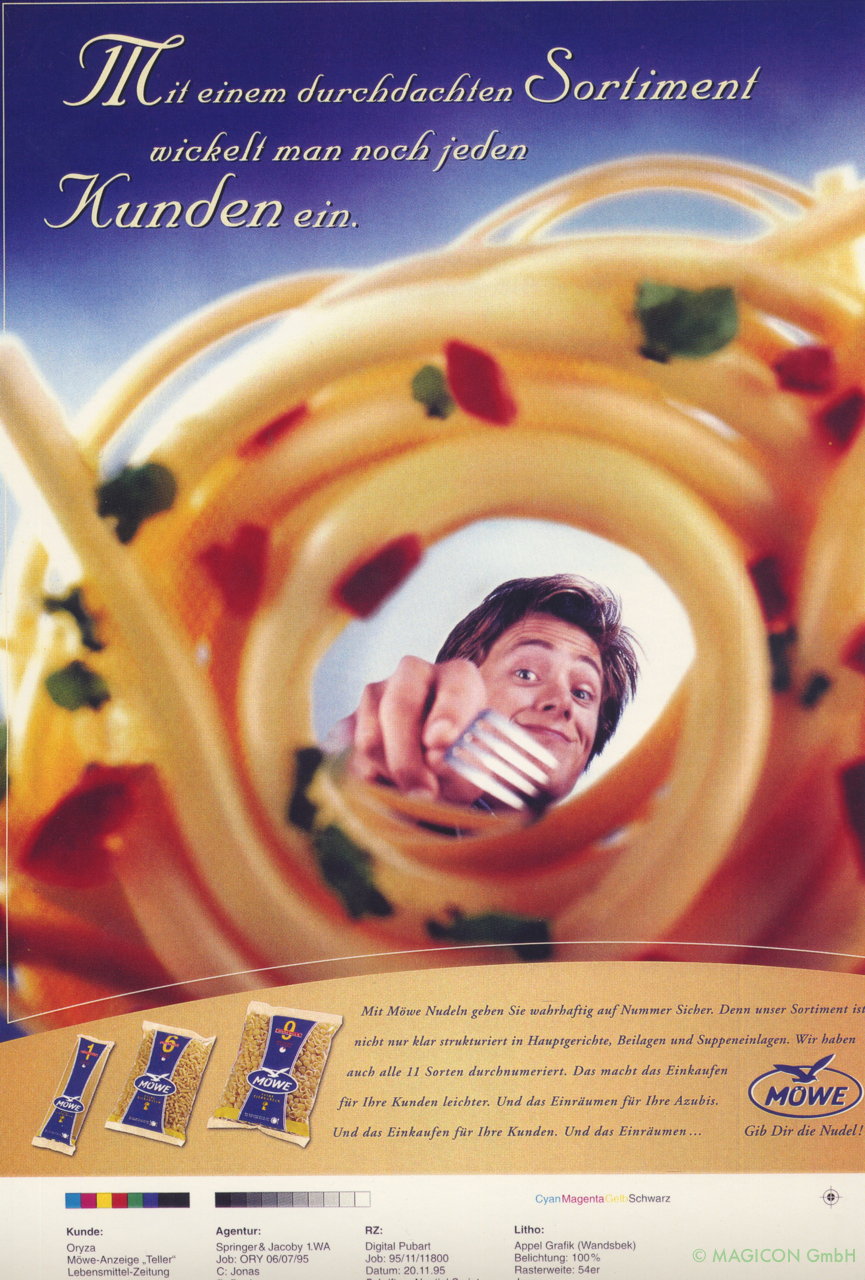 Möwe Nudeln Spagetti